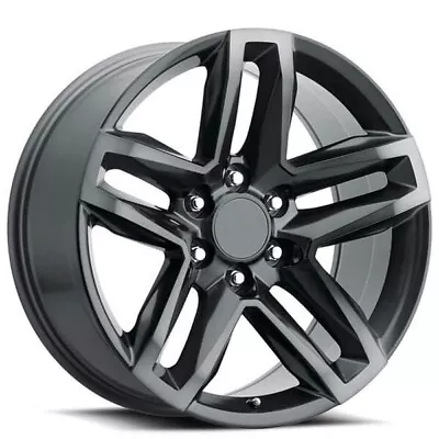 22  Chevy Silverado Z71 Trail Boss Wheels FR 94 Titanium Grey With Dark Clear OE • $1260