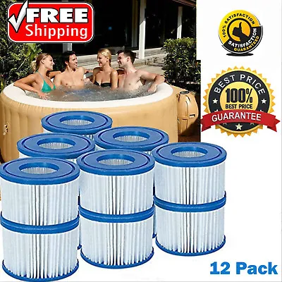 12 Pack Filter Cartridge Lay Z Lazy Hot Tub Spa Filters For All Lay Z Spas ONLY • £31.99