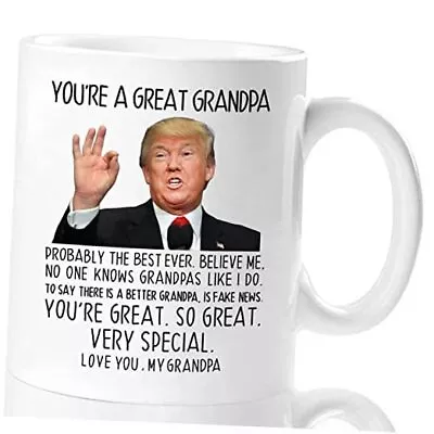 Funny Christmas Gifts For Grandpa You're A Great Grandpa 11 Oz Coffee Mug  • $29.79