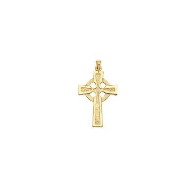 $213.99 • Buy Celtic Cross Necklace Pendant 14K Yellow Gold 