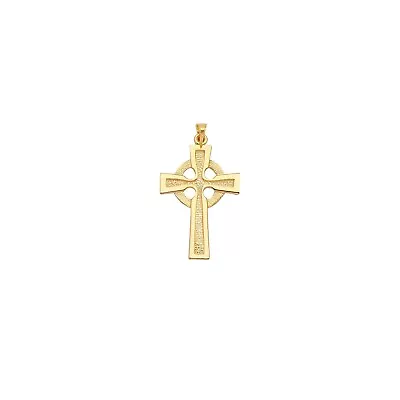 $213.99 • Buy Celtic Cross Necklace Pendant 14K Yellow Gold 
