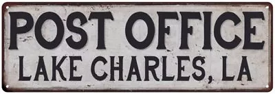 Lake Charles La Post Office Personalized Metal Sign Vintage 106180011438 • $26.95