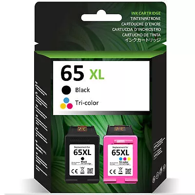 65XL Ink Cartridge For HP 65 Deskjet 2652 2655 3752 3755 ENVY 5032 5010 5055 LOT • $15.15