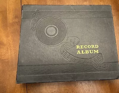 78 RPM Vintage 10  Record Storage Album Book Holder 9 Records Polka Bohemian Etc • $44.95