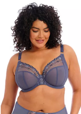 Elomi Plunge Bra  Matilda  Denim Daisy  32H 32HH  36HH  38H 40H • $54.71