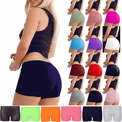 Ladies Women Stretch Hot Pants Summer Casual Cycle Sports Gym Fitness Mini Short • £1.94