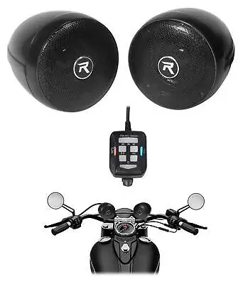 Rockville Motorcycle Bluetooth Audio System Handlebar Speakers For Honda Express • $89.95