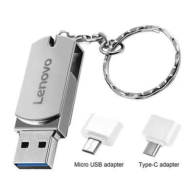 2TB USB 3.0 TYPE-C Micro 3 In 1 Flash Pen Drive Memory Stick U Disk Data Storage • £8.99