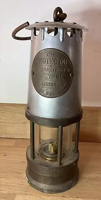 Vintage Miner's Lamp The Protector Lamp & Lighting Co.Eccles Manchester Type 1A • £41