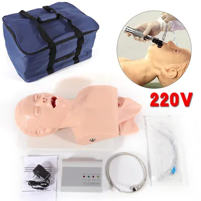 $239 • Buy 220V Adult Airway Management Trainer Model Oral Intubation Manikin With AlarmPVC