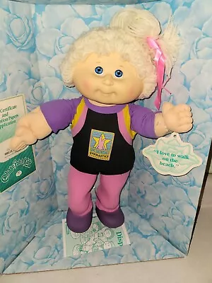 Vintage Hasbro Poseable Cabbage Patch Kids In Box Cpk Gymnastic  Marcia Jocelyn  • $60.99