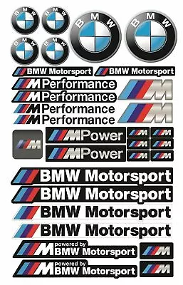 BMW Motorsport M Power Stickers Sticker Performance MPOWER 3 5 7 Series M5 • $11.55