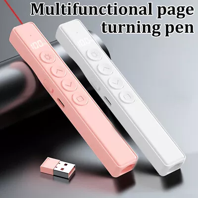 Powerpoint Presentation Remote Wireless USB Presenter Laser Pointer Clicker Pen • £10.54