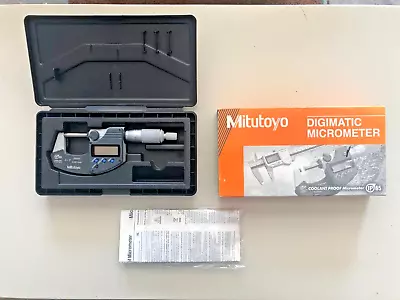 Mitutoyo IP 65 Coolant Proof Digimatic 293-340 Digital Micrometer MDC- 1  PJ • $120