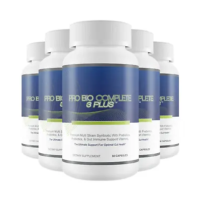 5-Pack Pro Bio Complete 3 Plus-Gut Health Probiotics-Brain Probiotics - 300 Caps • $89.95