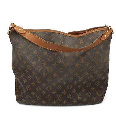 Louis Vuitton Delightful MM W Attached Key Ring Brown Monogram Tote Bag H72296-1 • $107.50