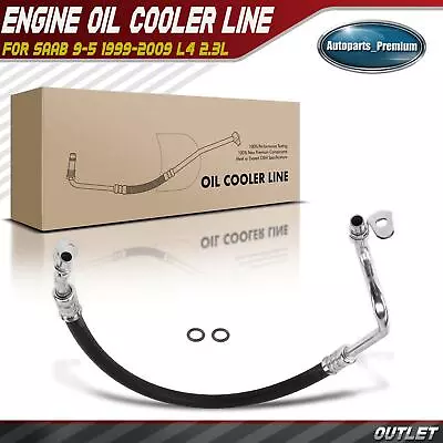 New Engine Oil Cooler Hose Line  Assembly For Saab 9-5 1999-2009 L4 2.3L Outlet • $30.99