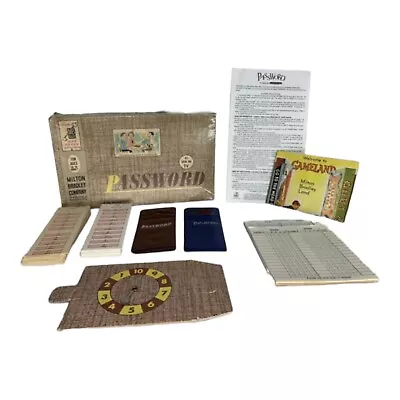 Vtg 1962 Password Game Milton Bradley Complete & Extra Set Of Cards & Holders • $15.99