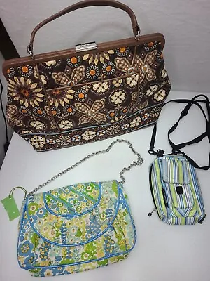 Vera Bradley Purse Bundle Bonus Eddie Bauer Camera Bag (3) Bags Good Condition • $35