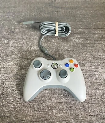 $39.97 • Buy Very Good Cond. Official OEM White Microsoft Xbox 360 Wired USB Controller PC