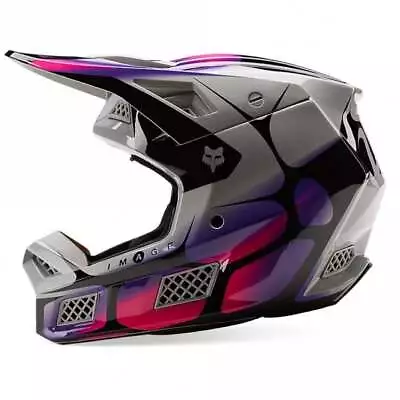$620.48 • Buy Fox Racing V3 RS SYZ MX Motocross Helmet (Grey/Purple/Pink)