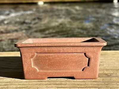 Vintage Preowned China Rectangular Shohin Bonsai Pot 4.125” • $80