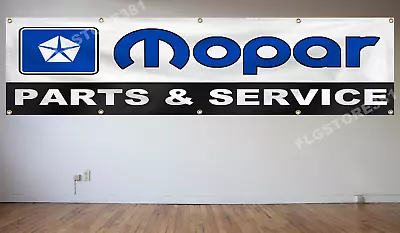 Mopar Banner Flag 2X8ft Parts Dodge Chrysler Plymouth Flag Garage Shop Man Cave  • $17.99