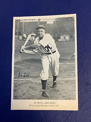 1933 Wheaties Minneapolis MILLERS Baseball Postcard - Art Ruble VERY RARE!! (B) • $75