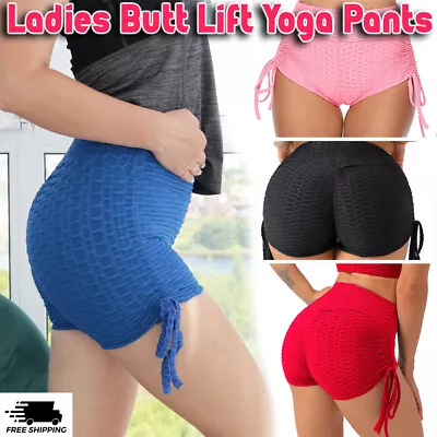 Women PushUp Butt Lift Yoga Shorts High Waist Scrunch Booty Workout Gym Leggings • $10.40