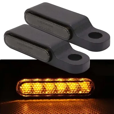 Motorcycle Sequential LED Turn Signals Mini Handlebar Light For Harley Softail • $15.99