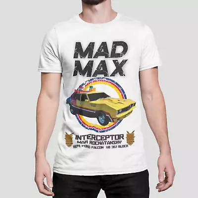 Mad Max MFP Interceptor T Shirt Retro Movie V8 Car Pursuit Retro MOVIE 70s War • £6.99