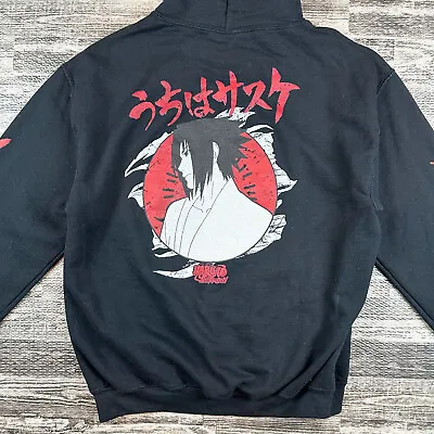 Sasuke Uchiha Naruto Shippuden Pullover Hoodie Sweatshirt Adult Sz S Small Anime • $16.25