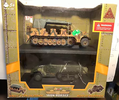 21st Century German 8 Ton Halftrack And US M3A3 Halftrack. 2 Vehicles In The Box • $44