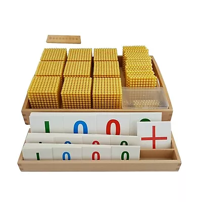 Golden Bead Bank Game (C Beads) - MONTESSORI MATH MATERIALS • $132.46