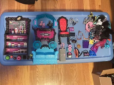 Monster High Furniture Clothes And Accessories Lot • $115