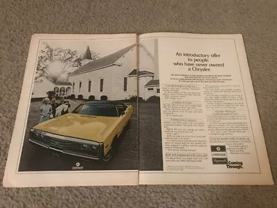 Vintage 1970 CHRYSLER ROYAL 360 V-8 Print Ad YELLOW • $5.99