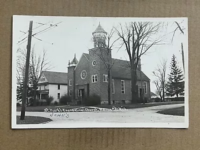 Postcard RPPC Marine City MI Michigan St. Mark’s Evangelical Church Vintage PC • $14.99