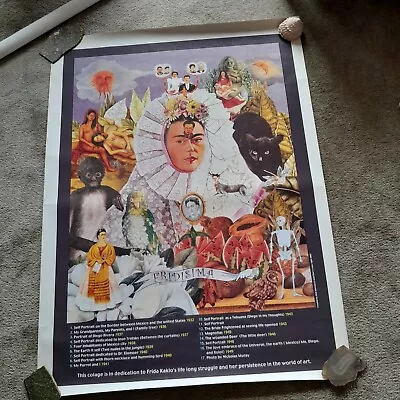 Large Frida Kaloh Art Poster Mexico Art Poster 49  X 36  • $18