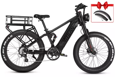 T7 Electric Bike 20AH SAMSUNG Battery 750W Motor Fenders+ Rear Rack+ Rear Basket • $3799
