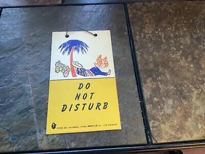 Vintage Form 9s Universal Hotel Service  Do Not Disturb  Sign • $9.99