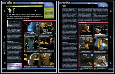 £1.49 • Buy Meld - Voyager - Star Trek Fact File Page