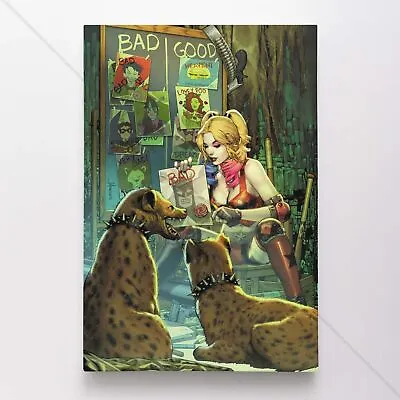 Harley Quinn Poster Canvas DC Comic Book Cover Birds Of Prey Art Print #582 • $54.95