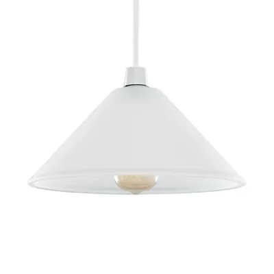 Ceiling Light Shade Modern Frosted Glass Tapered Pendant Lampshade Lighting • £14.99