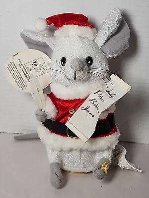 Vintage GEMMY Singing & Dancing Mouse Lights Up & Sings HERE COMES SANTA CLAUS • $20