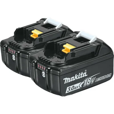 Makita 2-Pc. 18V LXT 3 Ah Li-Ion Batteries BL1830B-2 New • $181.81