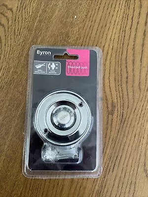 £7 • Buy Byron 2207P1BC Wired Circular White Press Button Round Door Bell Push Chrome 