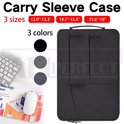 $15.39 • Buy 13  15  16  Waterproof Laptop Sleeve Carry Case Cover Bag MacBook Lenovo Dell HP