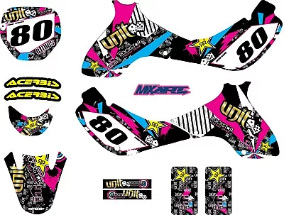 $179.90 • Buy Full Custom Graphics Kit RUSH STYLE Suzuki JR 80  All Years Stickers Decals