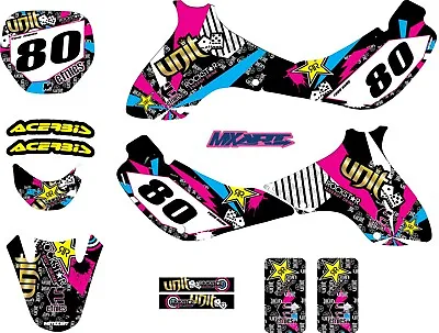 Full Custom Graphics Kit RUSH STYLE Suzuki JR 80  All Years Stickers Decals • $169.92