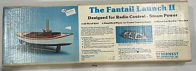 VTG NEW In BOX Midwest Products WOOD Model The Fantail Launch II Boat Kit #958 • $129.99